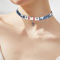 thumbnail image 5 of Jumpingount Gargantilla de bandera americana, collar de moda, colgantes colgantes de estrella, accesorios, collares para el Día de San Valentín Ropa, zapatos y accesorios Miscelánea, 5 of 5