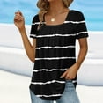 thumbnail image 2 of ZQGJB Summer Tank Tops for Women Loose Fit Pleated Square Neck Sleeveless Tops Cute Plain Tees Loose Fit Curved Hem Flowy Tunic Blouse Z03-Black#02 XXL, 2 of 5