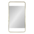 thumbnail image 2 of Kate and Laurel Nobles Radius Corner Framed Mirror, Gold 20x36, 2 of 8