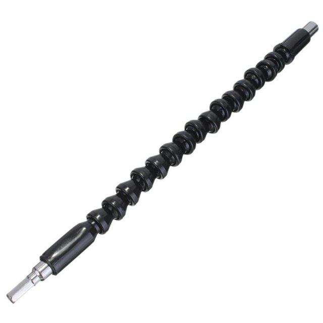 Varilla Extensión Broca Destornillador Eléctrico Eje Flexible (negro 295 Mm)
