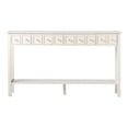 thumbnail image 5 of Ktaxon 60" Long Console Table with Storage for Entryway, Narrow Sofa Tablewith 4 Drawers and Storage Shelf, Multifunctional TV Table for Living Room, Hallway, Foyer, Antique White, 5 of 7