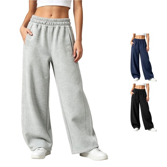 XINXIAOO Unisex Boys Girls Sweatpants Active Fit Elastic Waist Jogger Sweatpants with Pockets Boys Athletic Pants Grey Pants Toddler Joggers Size 13-14 Years
