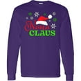thumbnail image 3 of Inktastic Nana Claus with Christmas Santa Hat and Snowflakes Long Sleeve T-Shirt, 3 of 5