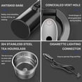 thumbnail image 3 of Car Kettle, 12V/24V Car Electric Kettle Heated Water Cup for Car/Truck/Travel, Portable Car Electric Kettle with LCD Display Made of 304 Stainless Ste, 3 of 5