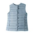 thumbnail image 1 of Bmisegm Débardeur Décontracté Uni pour Femmes, Col Rond, Veste Anorak Légère, Bleu G, 1 of 2