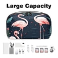 thumbnail image 3 of Flamingo USB Organizer Oxford Cloth Waterproof Charger Phone Case Hard Drive Bags USB Case Bag 5.9x9.44x3.14 in Digital Product Storage Organizer, 3 of 6