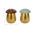 thumbnail image 4 of Decorative Small Mushroom Scented Candles for Men or Women - Stylish Votive Candle with Lid for Outdoor and Indoor - Whimsical Decor for Living Room, Bedroom, or Bathroom - Set of 2, 5", Gold & Brown, 4 of 11