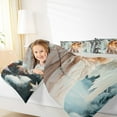 thumbnail image 4 of Feelyou Dreamy Western Angel Queen Comforter Set, Festival Christmas Bedding Sets, Teens Boys Girls Kids Reversible Bedding Comforter Set, Luxury Bedroom Decor, 3 Pieces, 4 of 8