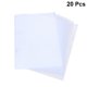 thumbnail image 5 of Carpeta de documentos de oficina 20pcs Carpeta de papel de una sola página Carpeta de plástico en forma de L (blanco), 5 of 5