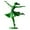 B, variant on Gmogad 6 Inch Ballet Dancer Statue, Elegant Resin Figurine for Desk, Shelf, Home Decor, Modern Artistic Gift for Dance Lovers - Graceful Green Sculpture for Living Room & Office