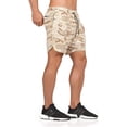thumbnail image 3 of Pantalones cortos 2 en 1 para entrenamiento de hombre, pantalones cortos deportivos ligeros para gimnasio, Yoga, secado rápido, con bolsillos con cremallera Ormromra HMHZ818-10, 3 of 4