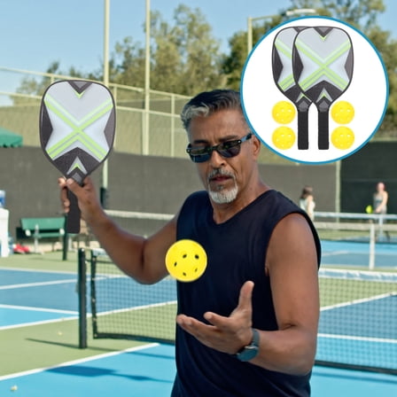 Soimiss 1Set Practical Pickleball Kit with Comfortable Handle Lightweight Sports Paddles for Outdoor Use