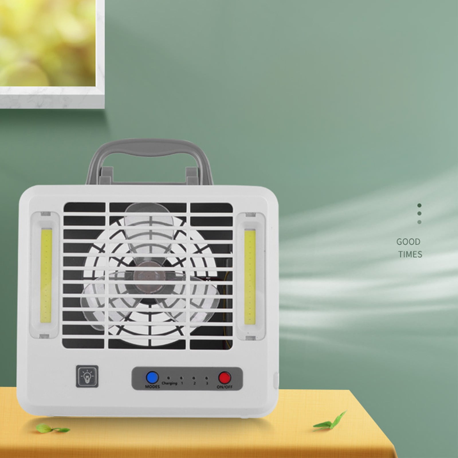 Fans That Blow Cold Air, Portable Air Conditioner, Free Standing Cooling Ac Unit with Fan, 3 Speed, USB Rechargeable Air Circulator Fan, Cooling Fans for Bedroom/Dorms/Indoor Rooms