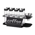 thumbnail image 1 of Tubos de vidrio para almacenar granos de café en única, frascos herméticos transparentes para almacenar granos de café expreso en despensa de, 1 of 8