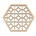 thumbnail image 2 of 1Pc DIY Exquisita Erhu Hex En Relieve Sound Hold Cover 4cm Side, 2 of 8