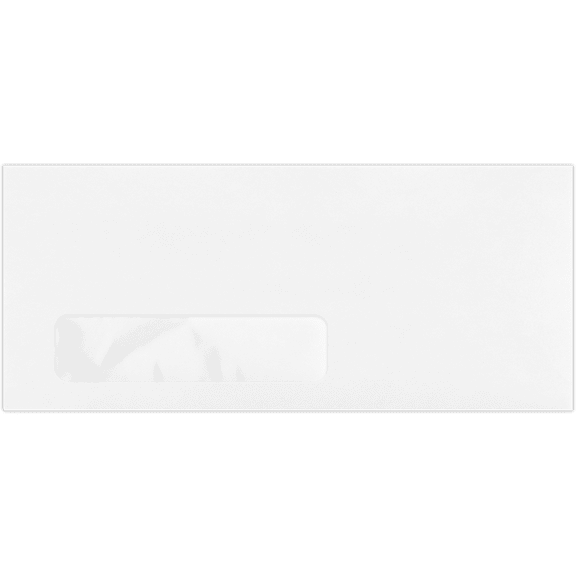 LUXPaper #10 Window Envelopes, 4 1/8 x 9 1/2, 80lb. Bright White, 250 Pack