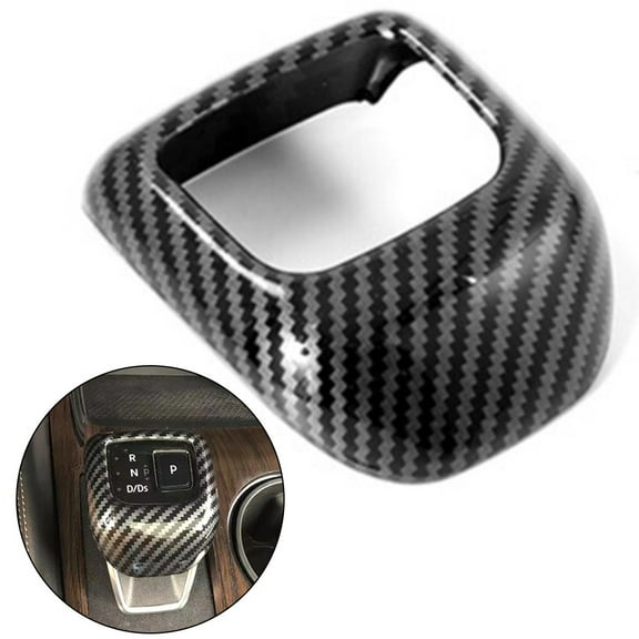 Zriyin Carbon Fiber Look Gear Shift Knob Cover Trim For Nissan for Rogue 2021-2024