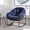 Navy Blue, variant on Harmie Outdoor Rattan Rocking Chair, Hand-Woven Wicker Egg Rocker with Thick Cushion, Oversized Comfy Patio Lounge Chair for Front Porch, Garden, Living Room, Grey, 250LBS