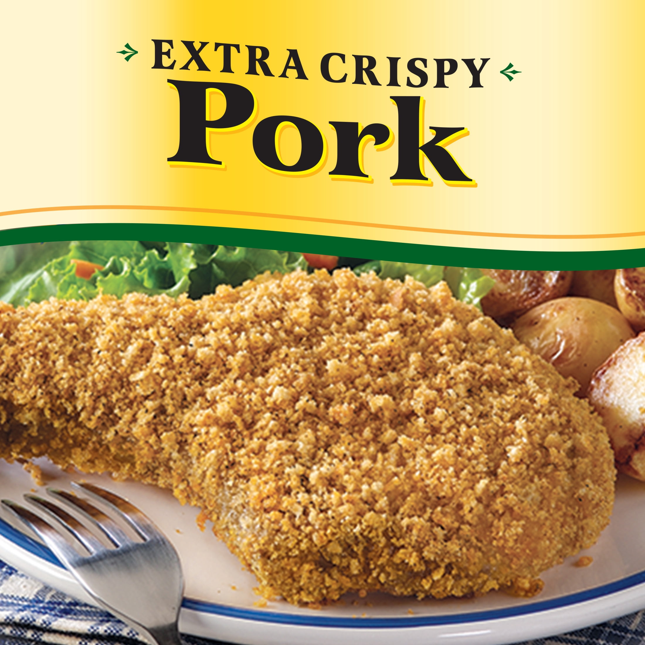 Oven Fry Extra Crispy Seasoned Coating Mix for Pork, 4.2 oz Box