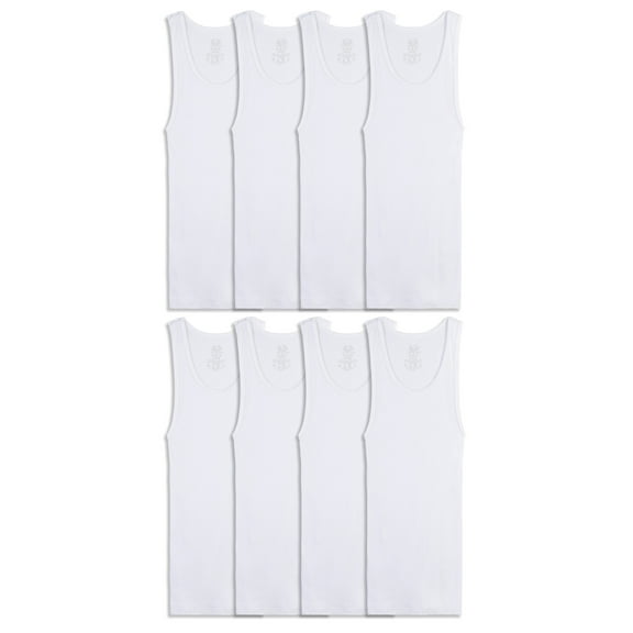 Fruit of the Loom Boys' Classic White A-Shirts, 5 3 Bonus Pack Size 6-20