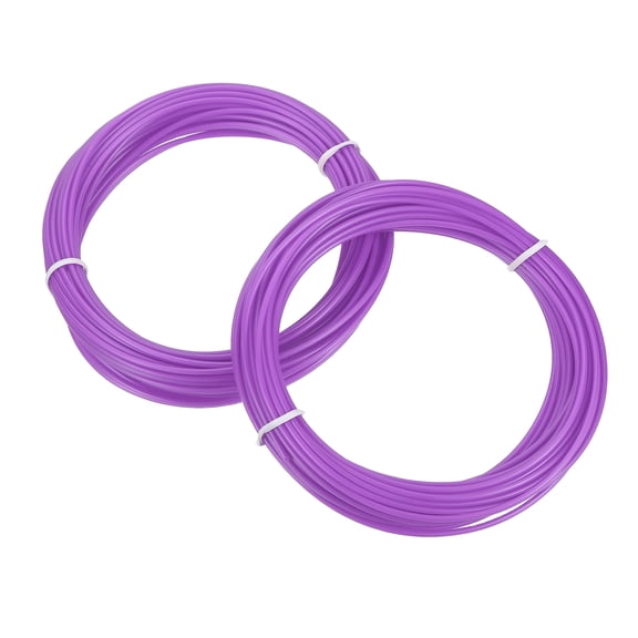 Uxcell 2 Pcs 3D Pen Filament, 1.75mm Dia 33ft Length PLA 3D Printing Pen Filament Refills for 1.75mm 3D Printing Pen, Purple Red