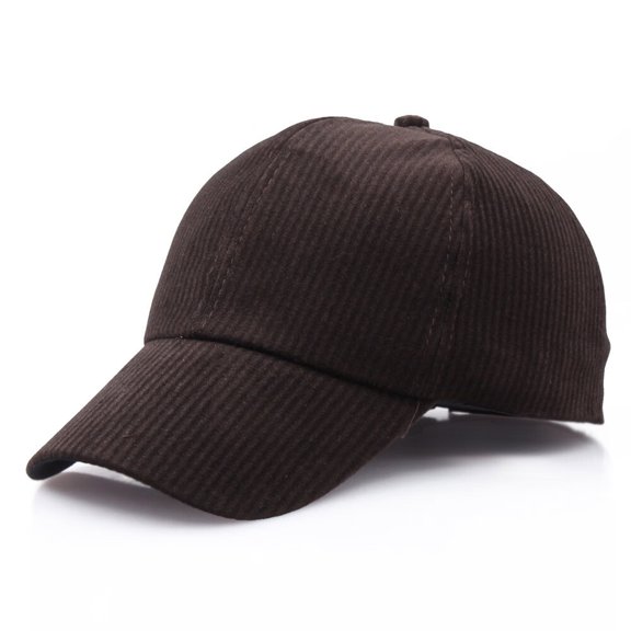 DOPI Hats for Women Winter Warm Hats Unisex Couple Solid Color Corduroy Baseball cap Adjustable Casual Hats