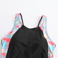 thumbnail image 4 of Shadoumai One Piece Swimsuit for Girls 9-10 Trim Wrap Tie Back Tankini Quick Drying Tropical Print Bathing Suits for Girls Swimwear Set Girl Cutout Adjustable Straps, 4 of 8