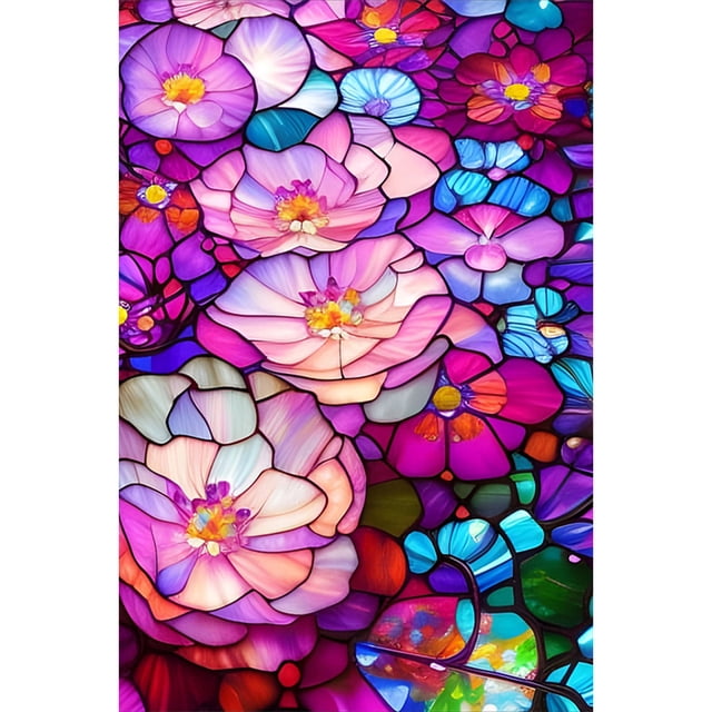 5D DIY Taladro Diamante Pintura Vidrieras Kit 40x60cm