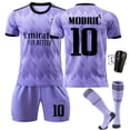 thumbnail image 2 of 22-23 Real Madrid away purple number 9 Benzema 14th time commemorative edition 20 Vinicius 10 Modric Real Madrid away number 11 #XL, 2 of 5