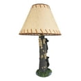 thumbnail image 2 of Pack Of 2 Rustic Black Bear Cubs Climbing Tree Ladder Table Lamp With Shade, 2 of 9