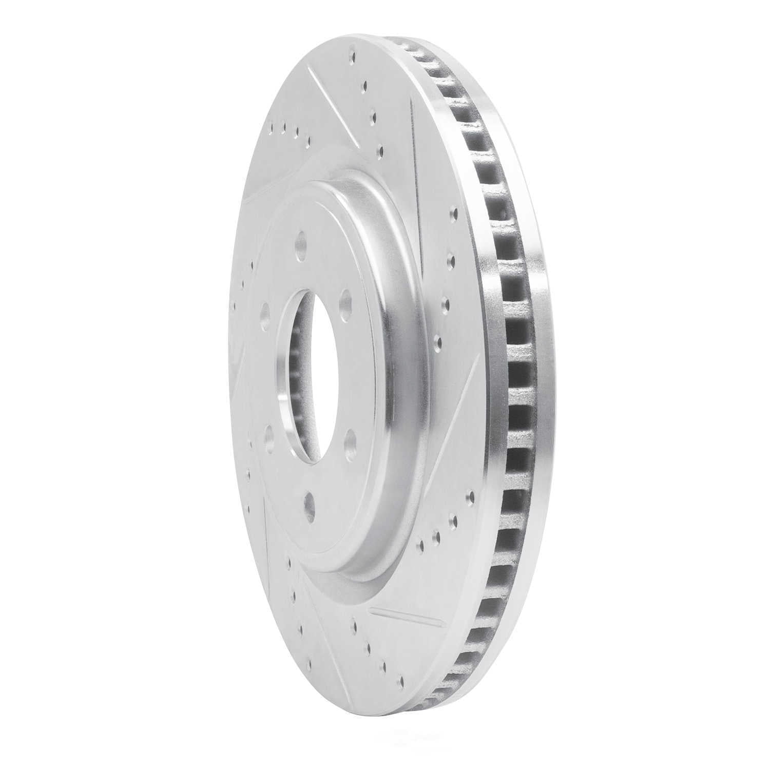 Dynamic Friction Company 631-54287R DFC Brake Rotor - Drilled And Slotted - Silver