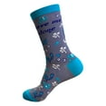 thumbnail image 4 of Women's Leave Me Alone Socks Funny Introvert Loner Floral Sarcastic Gift Footwear, 4 of 7