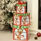 thumbnail image 5 of Juego de 3 cajas de regalo decorativas navideñas | Empaques apilables para regalos navideños | Cajas de regalo de papel reutilizables para regalos de Navidad y cumpleaños, 5 of 5