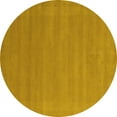 thumbnail image 1 of Ahgly Company Indoor Round Abstract Yellow Contemporary Area Rugs, 8' Round, 1 of 4
