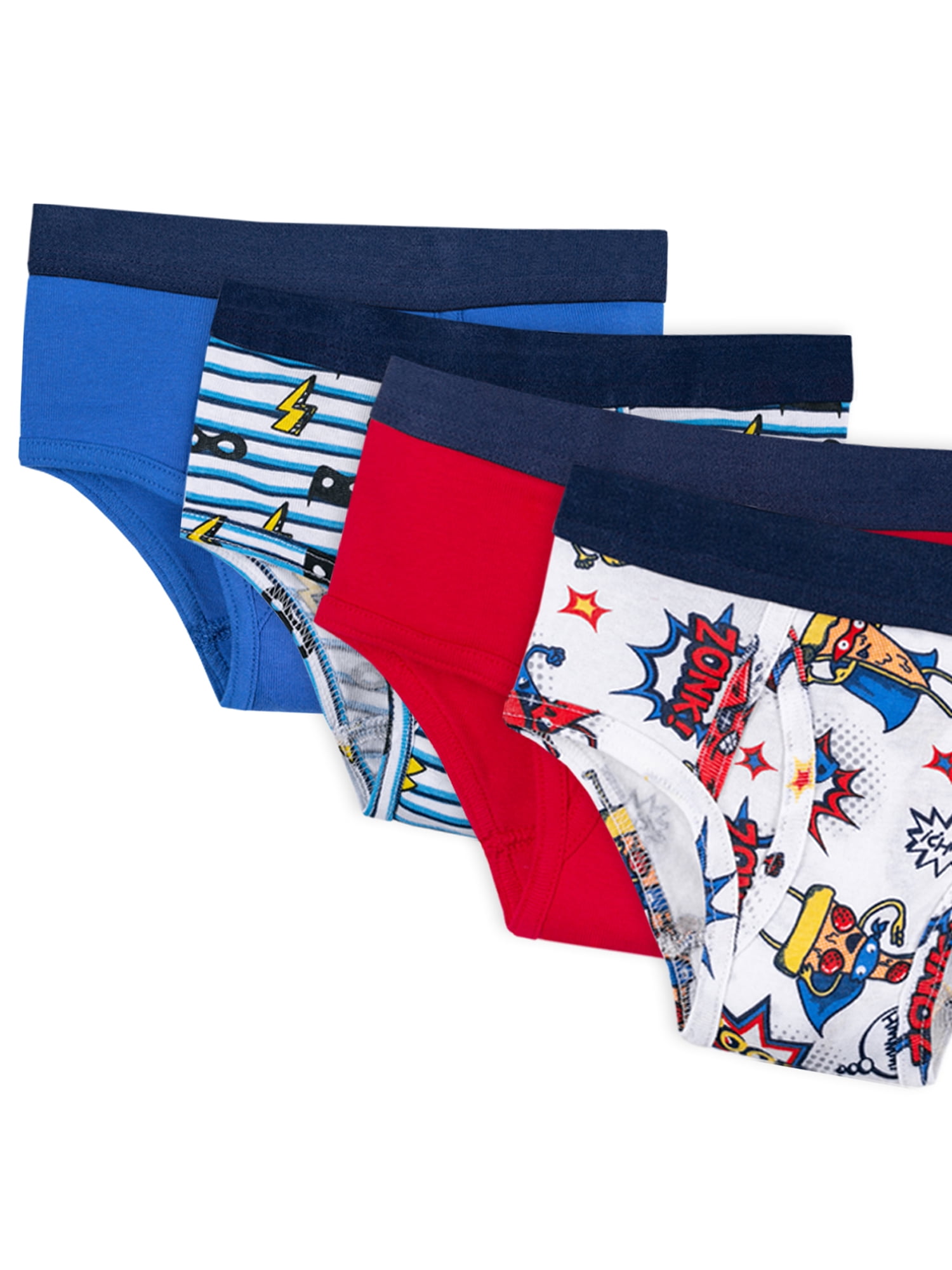 Little Star Organic Toddler Boy 10Pk Briefs, Size 2T-5T