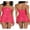 Red, variant on Women Sleeveless Strapless Floral Tube Mini Dress Y2K Bodycon Fairy Side Drawstring Ruched Bandeau Dress Clubwear