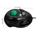 thumbnail image 4 of Desktop Users Trackball Mouse Durable Hard Plastic Black 1Pack, 4 of 8