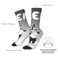 thumbnail image 5 of Saiise Bluey Funny Socks Men Women Adults Novelty Graphic Crew Tube Socks Crazy Design Casual Dress Socks for Sports,Running,Travel, 5 of 7