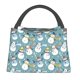 thumbnail image 1 of Fotbe Snowflake Scarf Snowman Bolsa Térmica Portátil con Estampado, Bolsa de Entrega de Alimentos Aislada, Bolsa Reutilizable de Gran Capacidad para Comidas y Supermercado, 1 of 6