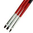 thumbnail image 2 of keepw 3pcs/set Art Brushes Set Makeup Tools Painting Pen for False Tips Gel Polish Red, 2 of 3