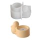 thumbnail image 1 of Rabbit Candle Cup Silicone Mold Easy Releaseing Moulds Tealight Holder Moulds, 1 of 5