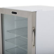 Whynter 90 Can Stainless Steel Beverage Refrigerator with Lock, 2.5 Cu. Ft. BR-091WS