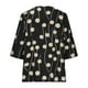 thumbnail image 5 of Blusa de manga corta con estampado de moda para mujer con cuello en V y tops casuales de talla grande Fridja  zx4051, 5 of 8