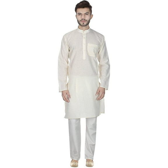 Royal Men's Cotton Blend Straigh Kurta