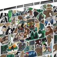 thumbnail image 3 of Multicolor Bigfoot and Sticker Pattern Shower Curtain 36"x72" ,Bathroom Decorative Shower Curtains Set with 12 Hooks,Modern Waterproof Washable Shower Curtain, 3 of 6