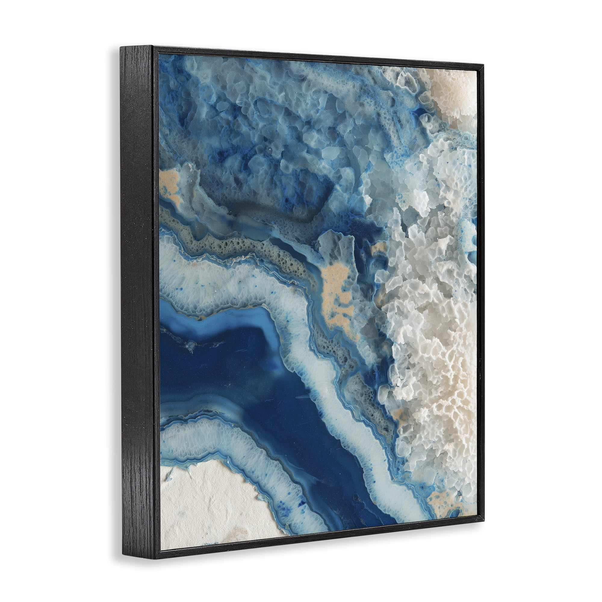 Stupell Industries Ocean's Minerals Flow Black Framed Giclee Art, design by Svetlana Aleynikova