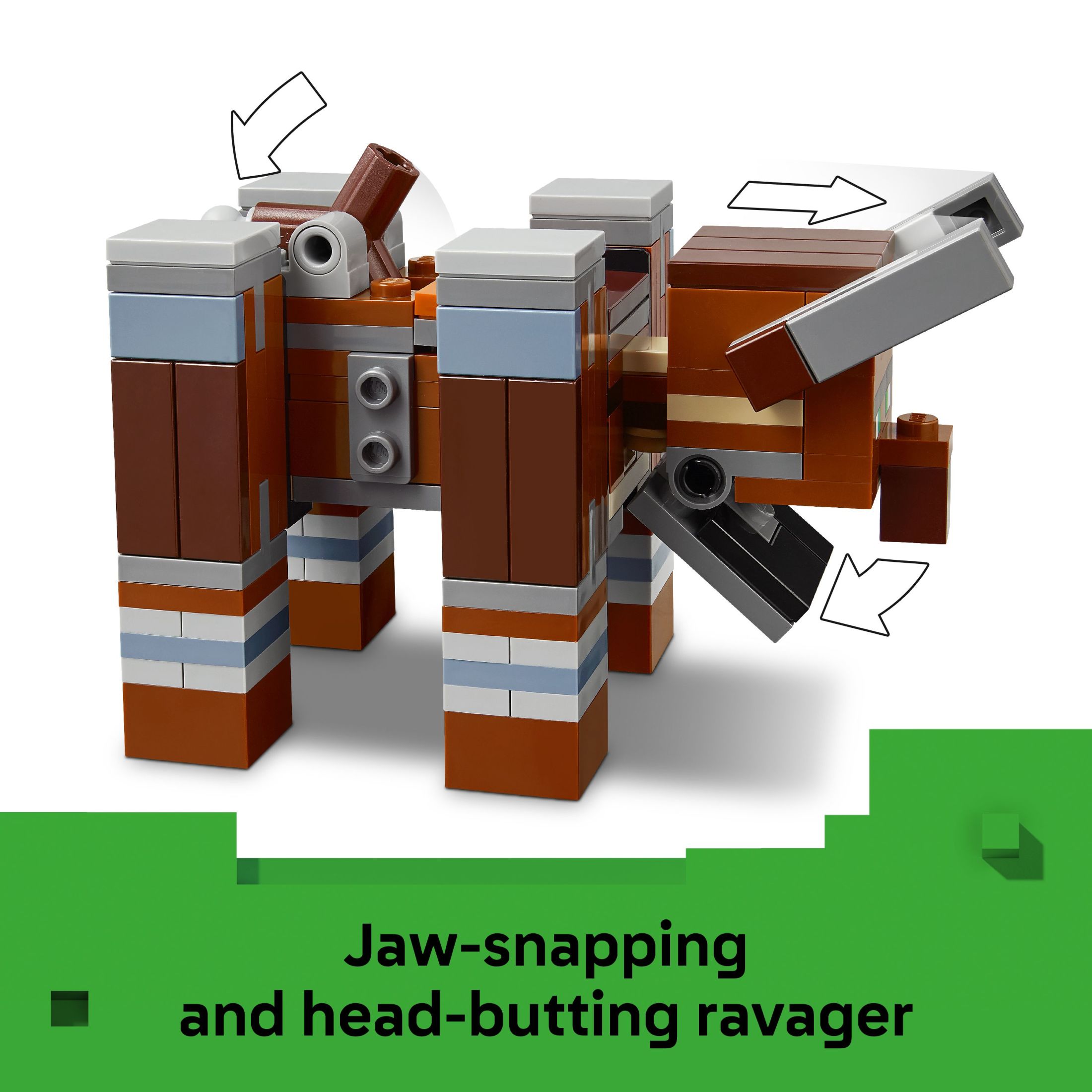 LEGO Minecraft El Puesto Avanzado del Saqueador y el Ravager - Juguete de Construcción de Videojuego para Niños, Niñas y Niños, Mayores de 9 Años - Incluye Centinela Espacial y 3 Minifiguras - Idea de Regalo para Gamers - 21278 4
