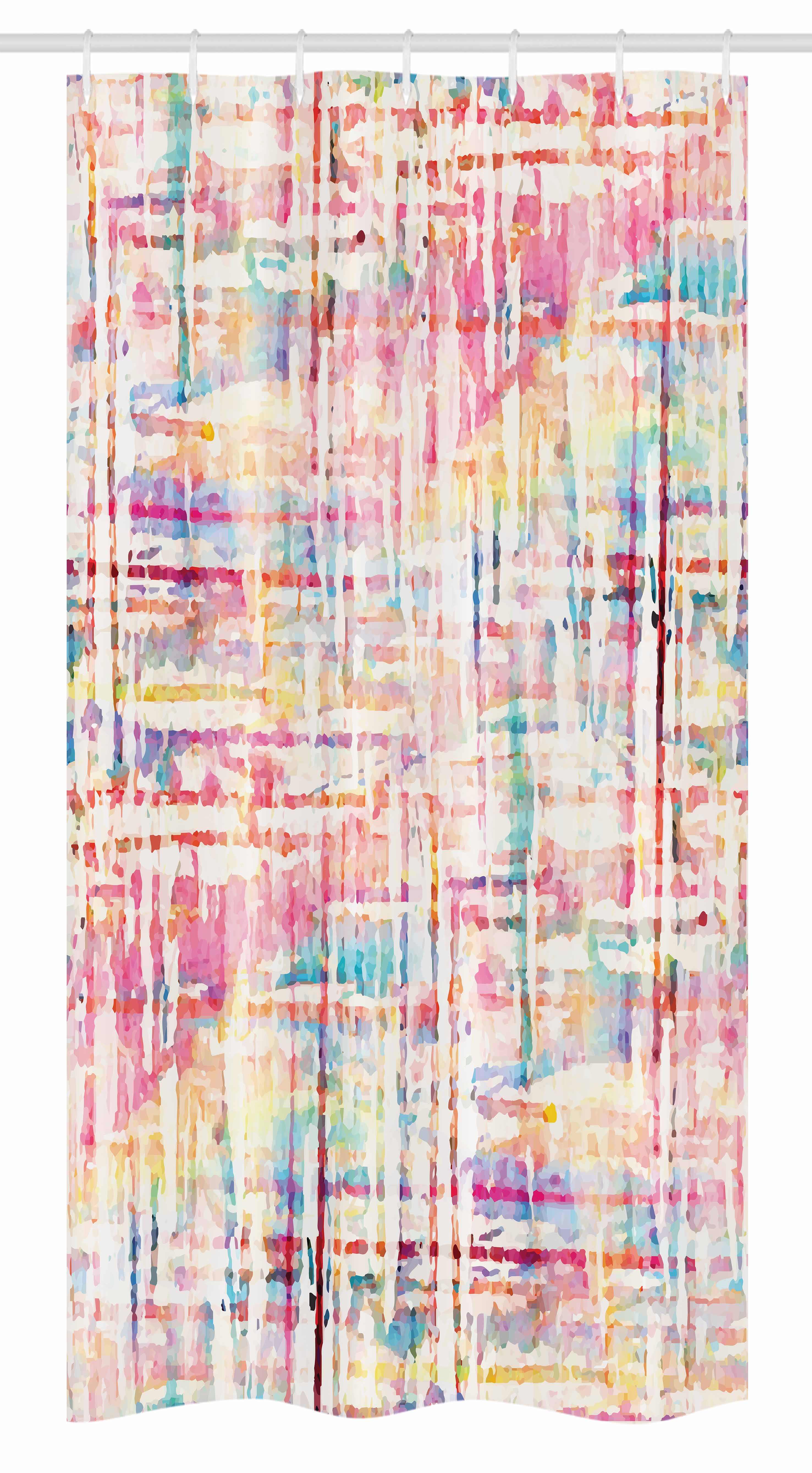 Grunge Stall Shower Curtain Abstract Grunge Paint With Manifold