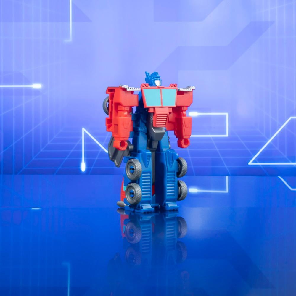 Transformers Toys EarthSpark 1-Step Flip Changer Optimus Prime Action Figure