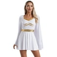 thumbnail image 4 of Zaldita Womens Ancient Roman Chiffon Cape Dress Halloween Roman Princess Dress Up Costume Movie Roles Dress White S, 4 of 7